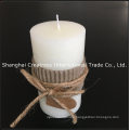 Experienced Supplier Home Use Light Blue Vanilla Flavor Assorted Sizes Country Style Pillar Candles Cheap Bulk